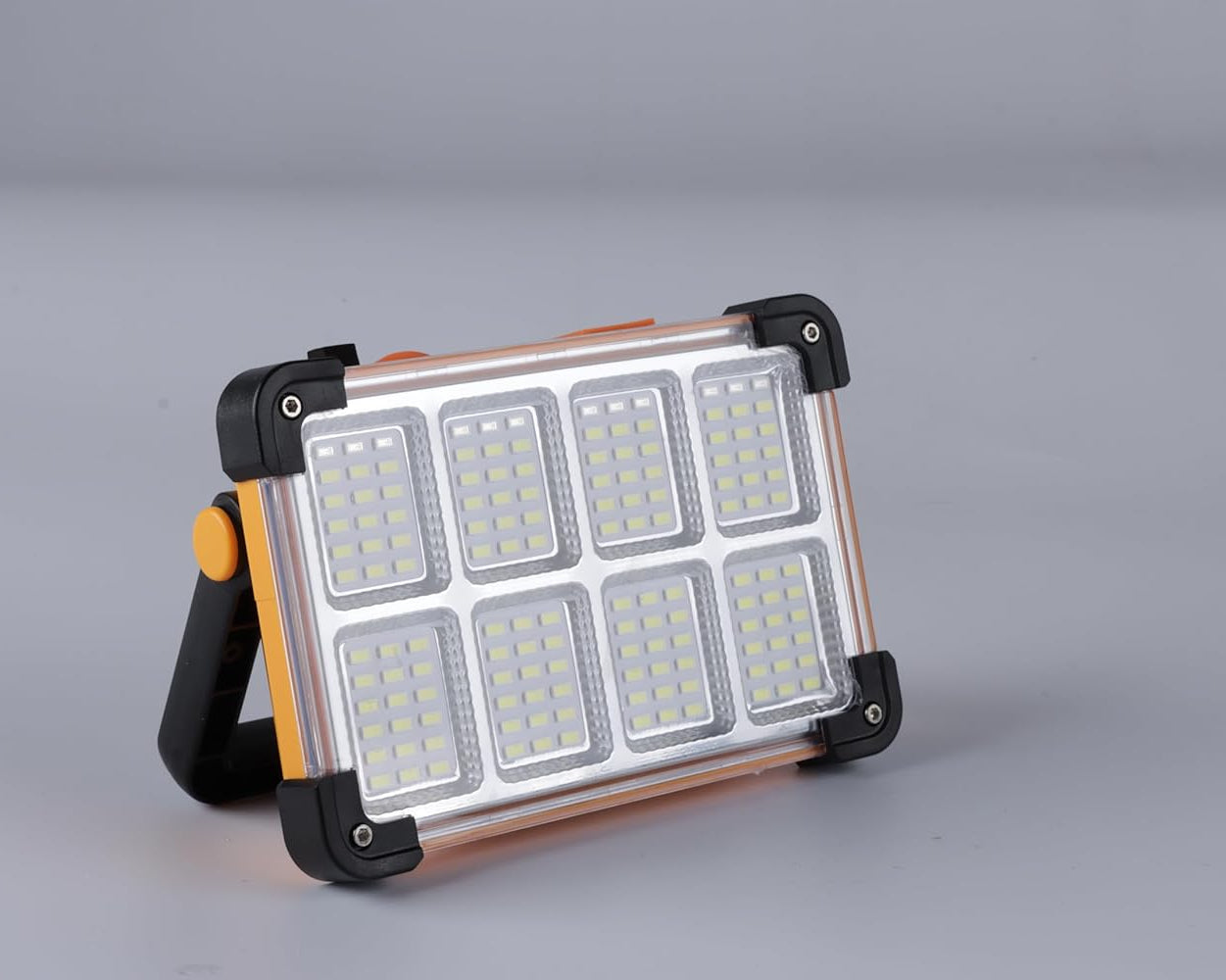 Portable Emergency Lighting, Rechargeable High-power Floodlight, Outdoor Tent Camping Handheld Lamp, Solar Camping Lamp, IP66 Waterproof 4 Modes LED Job Site Lighting Flashlights for Mechanic Camping Fishing Car Repair