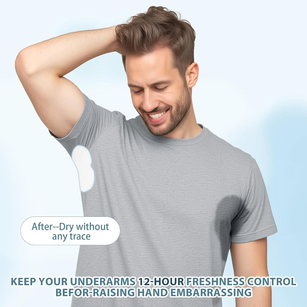 Armpit Sweat Pads for Women and Men, Underarm Sweat Pads can Easily Absorb Sweat and Neutralize Odors, Individually Packaged Sweat Pads for Under Arms Stay Confident