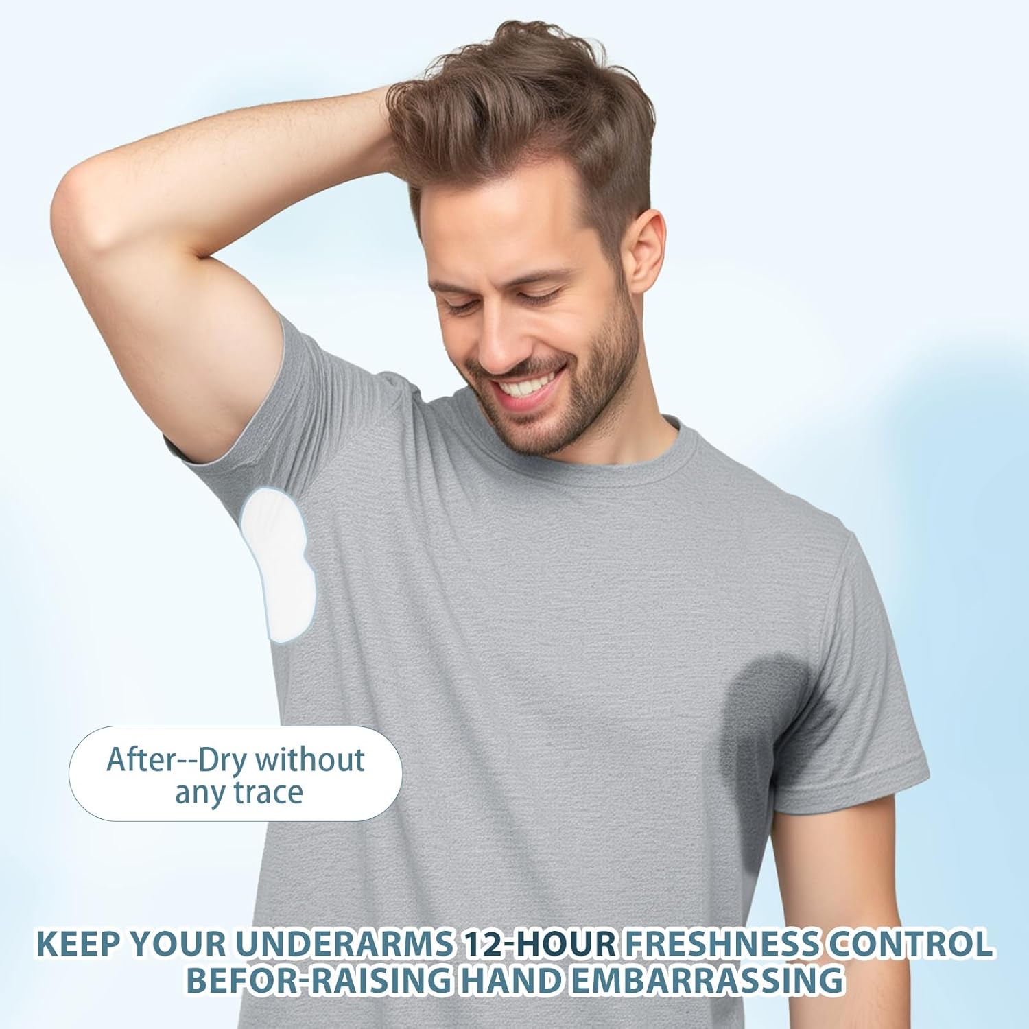 Armpit Sweat Pads for Women and Men, Underarm Sweat Pads can Easily Absorb Sweat and Neutralize Odors, Individually Packaged Sweat Pads for Under Arms Stay Confident