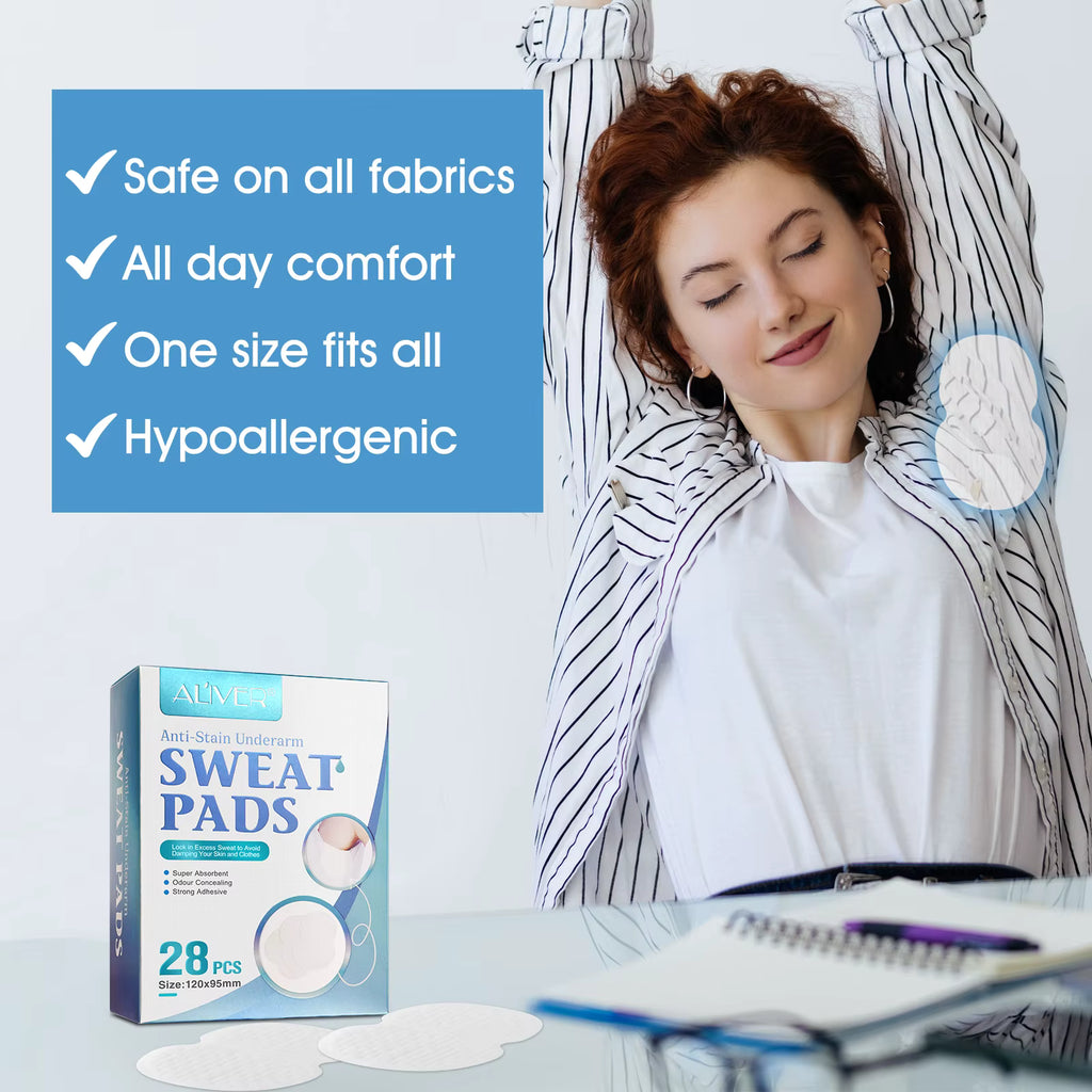 Armpit Sweat Pads for Women and Men, Underarm Sweat Pads can Easily Absorb Sweat and Neutralize Odors, Individually Packaged Sweat Pads for Under Arms Stay Confident