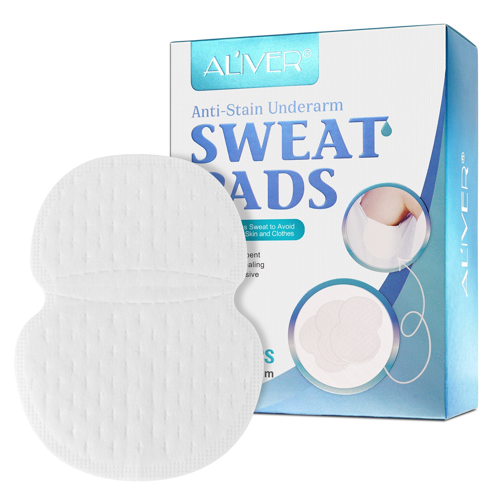 Armpit Sweat Pads for Women and Men, Underarm Sweat Pads can Easily Absorb Sweat and Neutralize Odors, Individually Packaged Sweat Pads for Under Arms Stay Confident