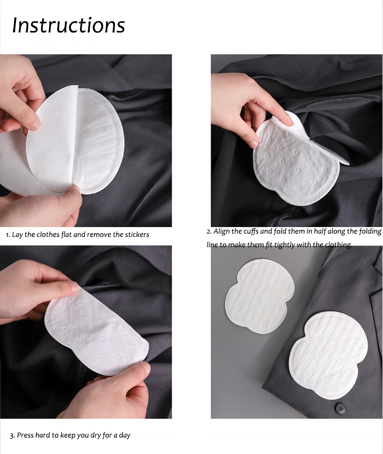 Armpit Sweat Pads for Women and Men, Underarm Sweat Pads can Easily Absorb Sweat and Neutralize Odors, Individually Packaged Sweat Pads for Under Arms Stay Confident